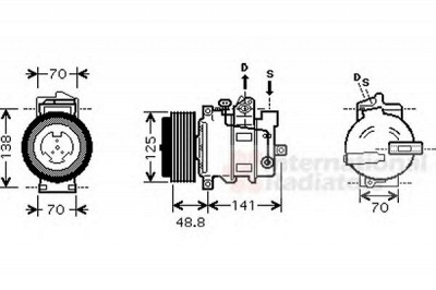 VAN WEZEL 3000k426 -  Компрессор, кондиционер